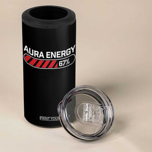 Funny Six Seven 4 in 1 Can Cooler Tumbler Aura Energy at 67 Meme Gen Alpha Slang TS10 Print Your Wear