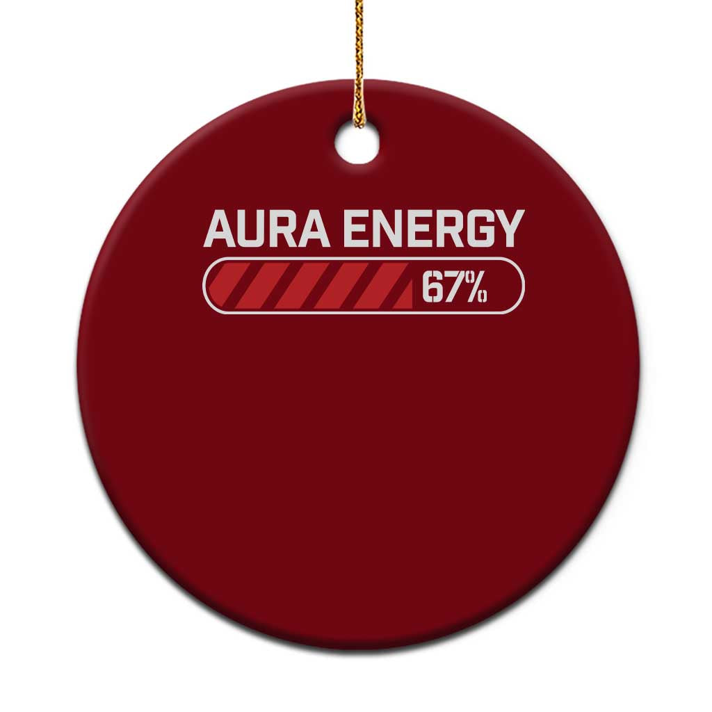 Funny Six Seven Ceramic Ornament Aura Energy at 67 Meme Gen Alpha Slang TS10 1pc Red Print Your Wear