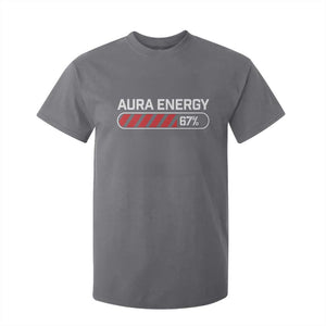 Funny Six Seven T Shirt For Kid Aura Energy at 67 Meme Gen Alpha Slang TS10 Charcoal Print Your Wear
