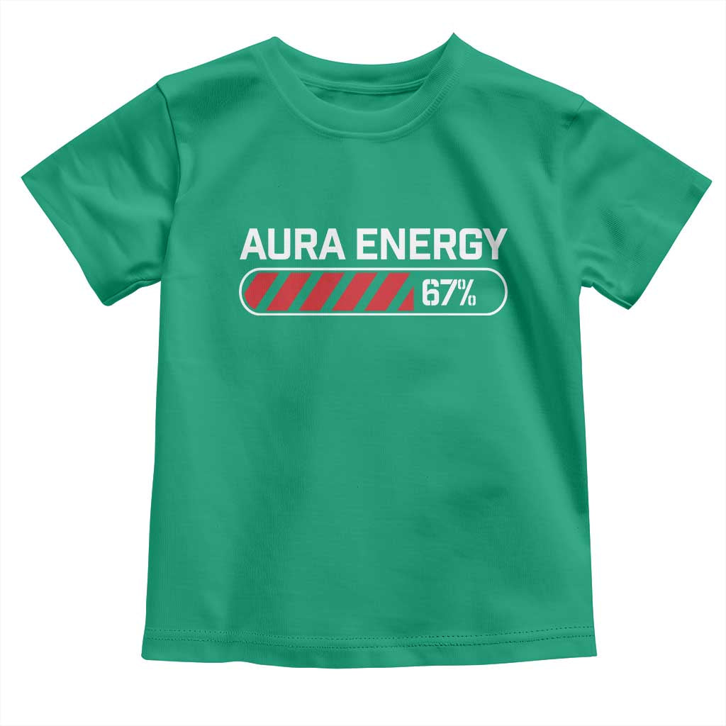 Funny Six Seven Toddler T Shirt Aura Energy at 67 Meme Gen Alpha Slang TS10 Irish Green Print Your Wear