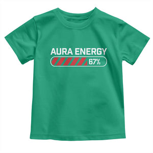 Funny Six Seven Toddler T Shirt Aura Energy at 67 Meme Gen Alpha Slang TS10 Irish Green Print Your Wear