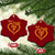 God Family Irish Ceramic Ornament Vintage Cross In Heart Christian Notre Dame Game Day TS10 Print Your Wear