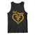 God Family Irish Tank Top Vintage Cross In Heart Christian Notre Dame Game Day TS10 Black Print Your Wear