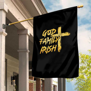 God Family Irish Garden Flag Christian Faith Cross Notre Dame Game Day TS10 Print Your Wear