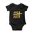 God Family Irish Baby Onesie Christian Faith Cross Notre Dame Game Day TS10 Black Print Your Wear