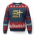 God Family Irish Ugly Christmas Sweater Christian Faith Cross Notre Dame Game Day TS10 Navy Red Print Your Wear