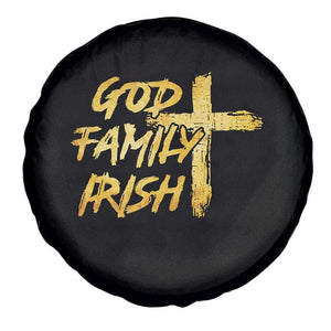 God Family Irish Spare Tire Cover Christian Faith Cross Notre Dame Game Day TS10 Print Your Wear