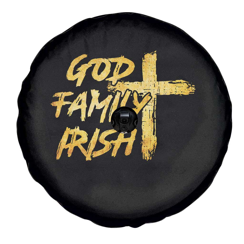 God Family Irish Spare Tire Cover Christian Faith Cross Notre Dame Game Day TS10 Print Your Wear