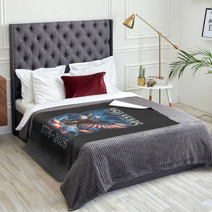 250 Years America Throw Blanket Eagle and Flag 250th Anniversary USA Patriotic 1776 2026 TS10 Print Your Wear
