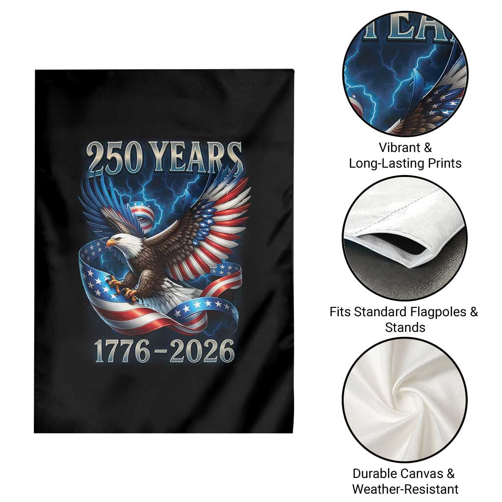 250 Years America Garden Flag Eagle and Flag 250th Anniversary USA Patriotic 1776 2026 TS10 Print Your Wear