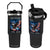 250 Years America Flip Straw Tumbler Eagle and Flag 250th Anniversary USA Patriotic 1776 2026 TS10 One Size: 30 oz Black Print Your Wear