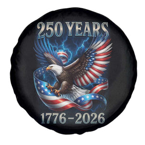 250 Years America Spare Tire Cover Eagle and Flag 250th Anniversary USA Patriotic 1776 2026 TS10 Print Your Wear