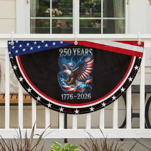 250 Years America Patriotic Fan Flag Eagle and Flag 250th Anniversary USA 1776 2026