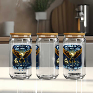 Navy Veteran 250th Anniversary Glass Can Forged of Salt and Steel US Naval Ships 250th Anniversary TS10 Print Your Wear