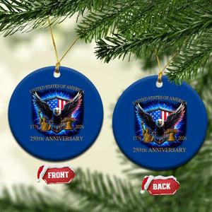 250 Years America Flag Ceramic Ornament Eagle 250th Anniversary USA Patriotic 1776 2026 TS10 1pc Blue Print Your Wear
