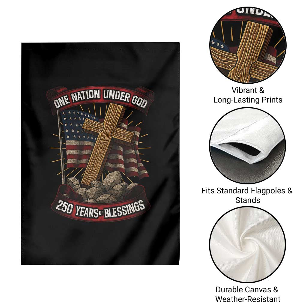 Blessings America Garden Flag One Nation Under God USA 250th Anniversary Patriotic Christian TS10 Print Your Wear