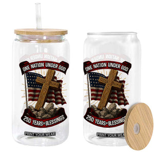 Blessings America Glass Can One Nation Under God USA 250th Anniversary Patriotic Christian TS10 Print Your Wear