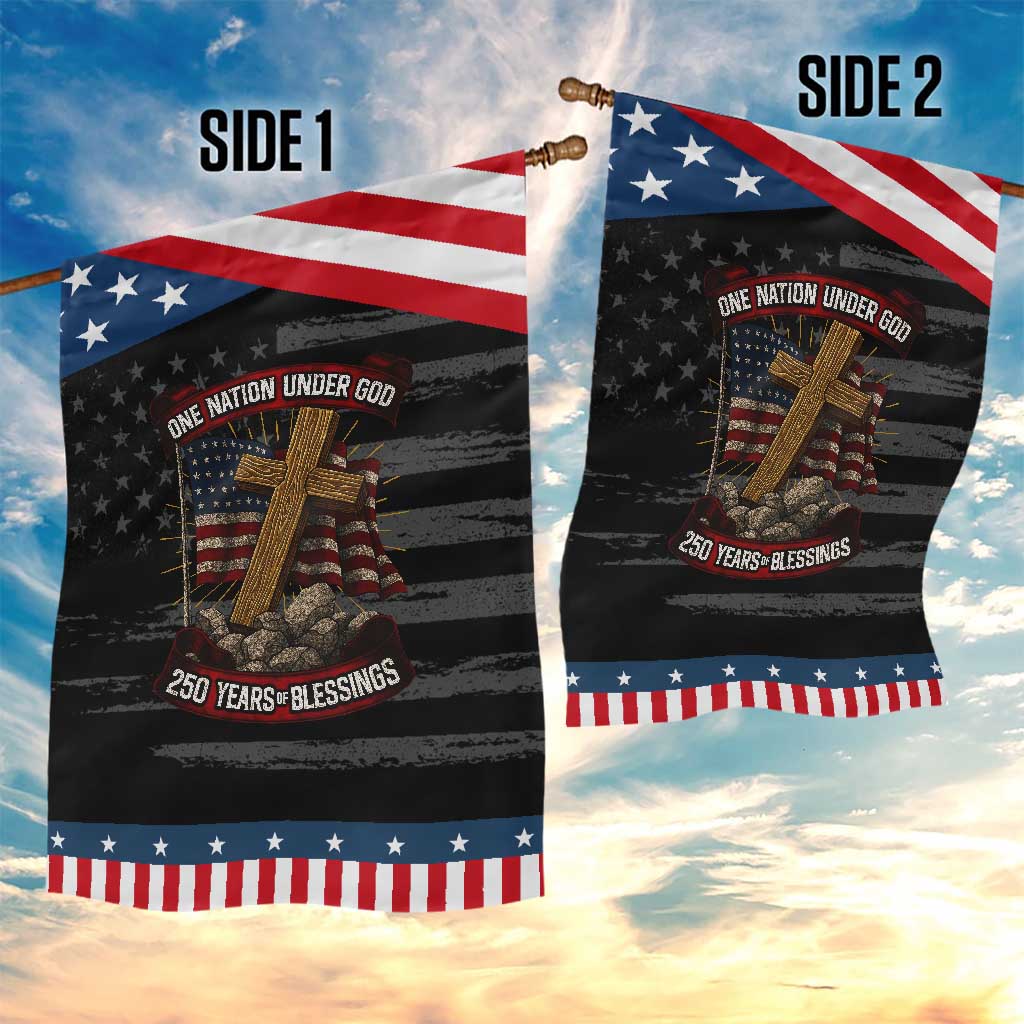 Blessings America Garden Flag One Nation Under God USA 250th Anniversary Patriotic Christian TS10 Print Your Wear