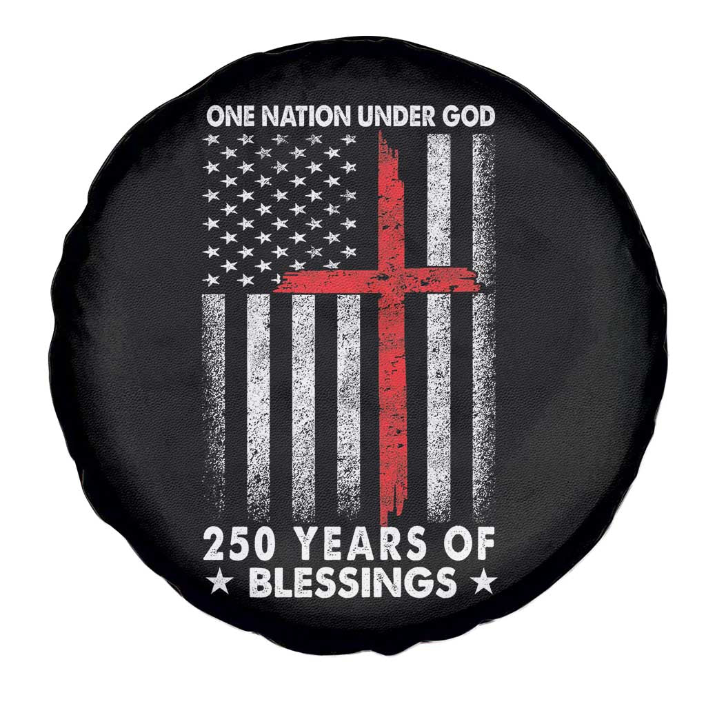 One Nation Under God Spare Tire Cover USA 250th Anniversary Patriotic Christian One Nation Under God TS10 Print Your Wear