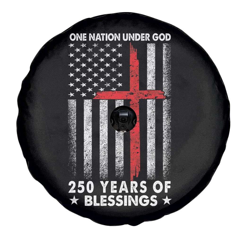 One Nation Under God Spare Tire Cover USA 250th Anniversary Patriotic Christian One Nation Under God TS10 Print Your Wear