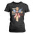 250 Years America T Shirt For Women Coquette Bow Cross American 4th Of July 250th Anniversary TS10 Black Print Your Wear