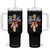 250 Years America Tumbler With Handle Coquette Bow Cross American 4th Of July 250th Anniversary TS10 One Size: 40 oz Black Print Your Wear