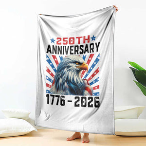 Eagle Flag America 250 Throw Blanket 1776-2026 250th Birthday TS10 Print Your Wear