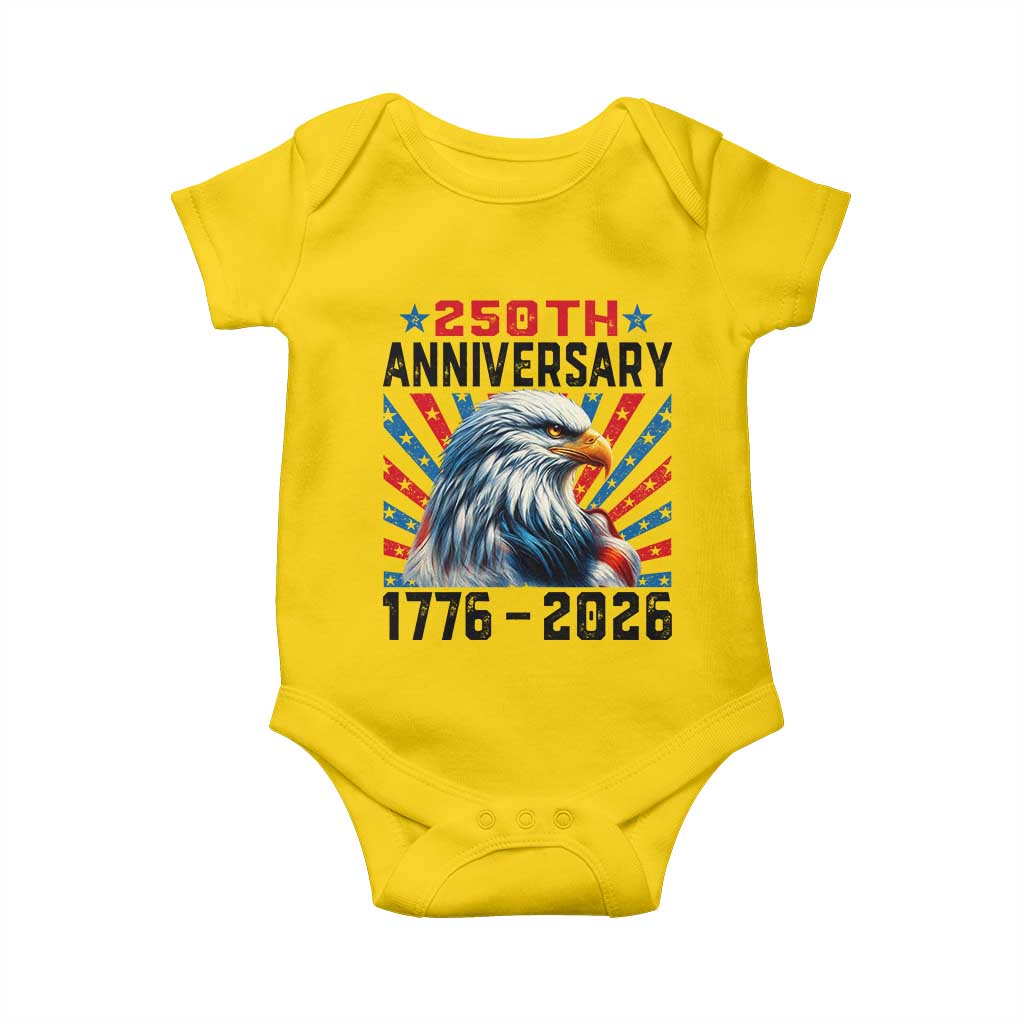 Eagle Flag America 250 Baby Onesie 1776-2026 250th Birthday TS10 Daisy Print Your Wear