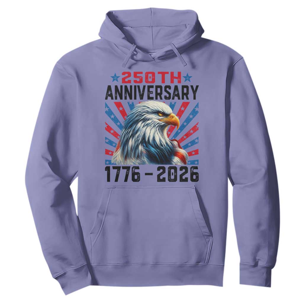 Eagle Flag America 250 Hoodie 1776-2026 250th Birthday TS10 Violet Print Your Wear