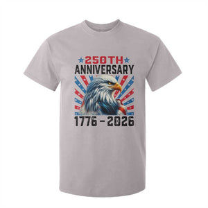 Eagle Flag America 250 T Shirt For Kid 1776-2026 250th Birthday TS10 Ice Gray Print Your Wear