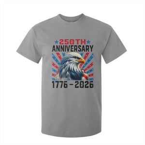Eagle Flag America 250 T Shirt For Kid 1776-2026 250th Birthday TS10 Sport Gray Print Your Wear
