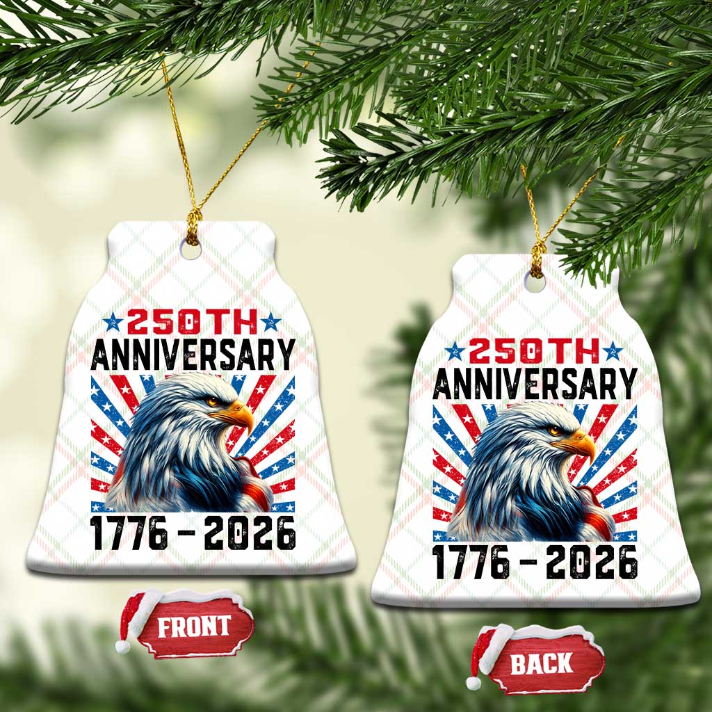 Eagle Flag America 250 Ceramic Ornament 1776-2026 250th Birthday TS10 Print Your Wear