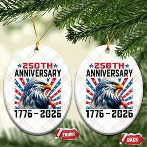 Eagle Flag America 250 Ceramic Ornament 1776-2026 250th Birthday TS10 Print Your Wear