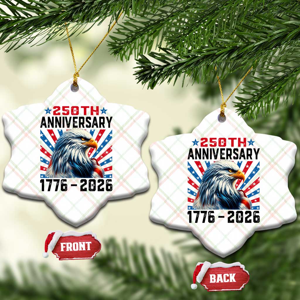 Eagle Flag America 250 Ceramic Ornament 1776-2026 250th Birthday TS10 Print Your Wear