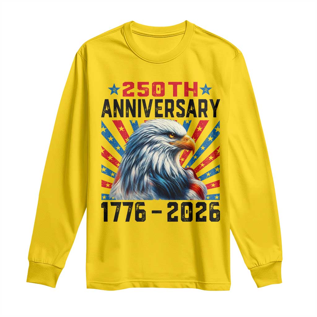 Eagle Flag America 250 Long Sleeve Shirt 1776-2026 250th Birthday TS10 Daisy Print Your Wear