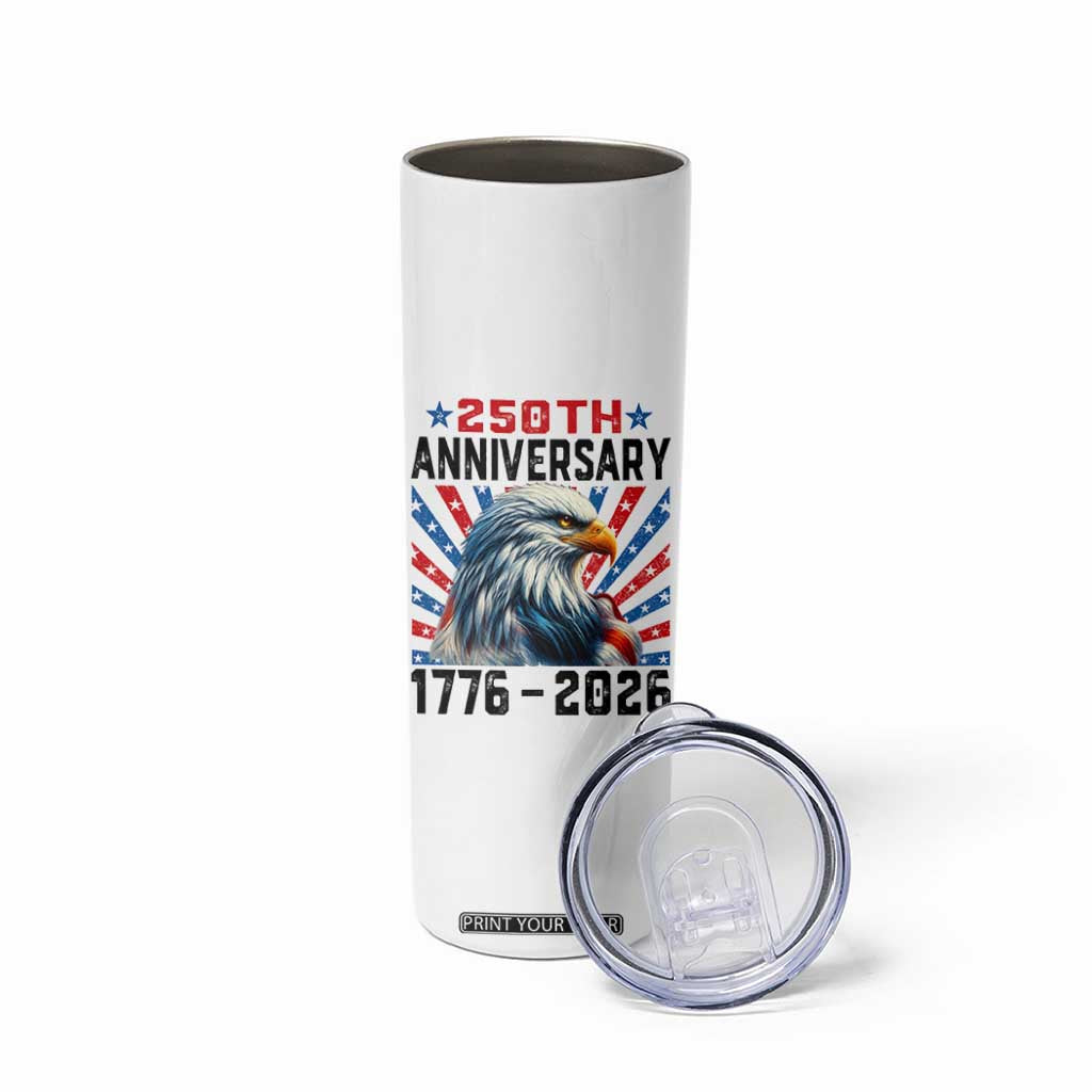 Eagle Flag America 250 Skinny Tumbler 1776-2026 250th Birthday TS10 Print Your Wear