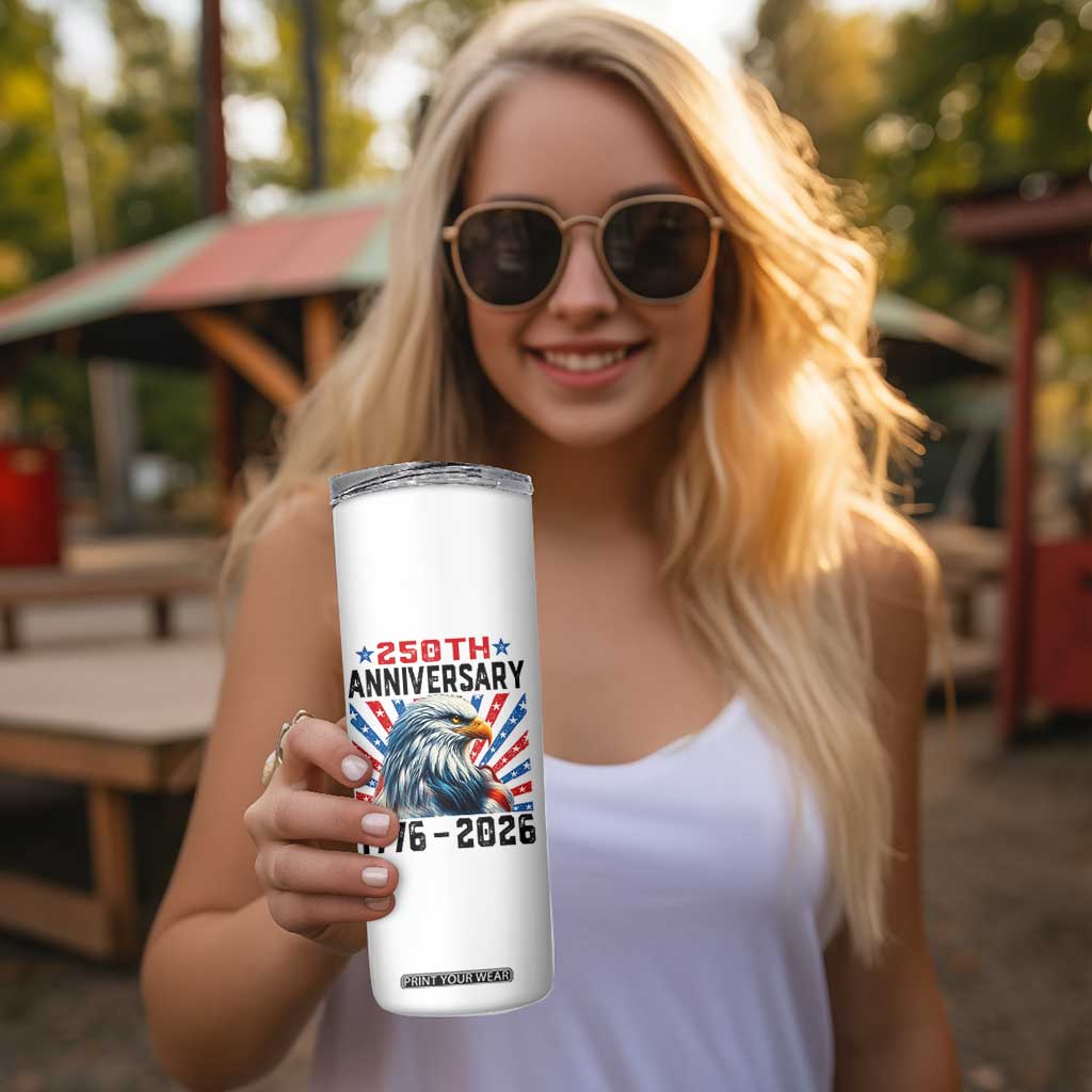 Eagle Flag America 250 Skinny Tumbler 1776-2026 250th Birthday TS10 Print Your Wear