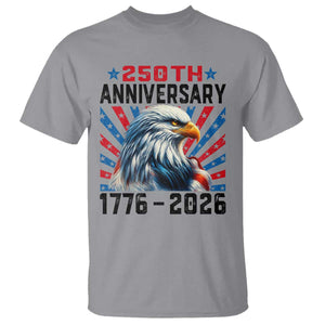 Eagle Flag America 250 T Shirt 1776-2026 250th Birthday TS10 Sport Gray Print Your Wear