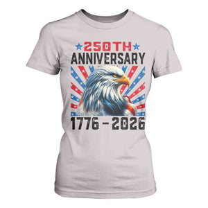 Eagle Flag America 250 T Shirt For Women 1776-2026 250th Birthday TS10 Ice Gray Print Your Wear