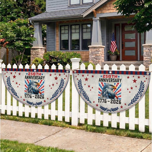 Eagle Flag 250th Anniversary USA Patriotic Fan Flag 1776-2026 250 Years Of Freedom