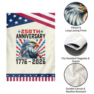 Eagle Flag America 250 Garden Flag 1776-2026 250th Birthday TS10 Print Your Wear
