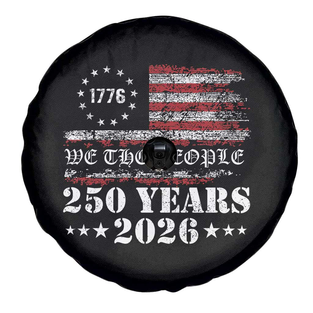 250 Years America Flag Spare Tire Cover USA 250th Anniversary Patriotic We The People 1776 2026 TS10 Print Your Wear
