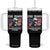 250 Years America Flag Tumbler With Handle George Washington 1776 2026 USA 250th Anniversary Patriotic TS10 One Size: 40 oz Black Print Your Wear