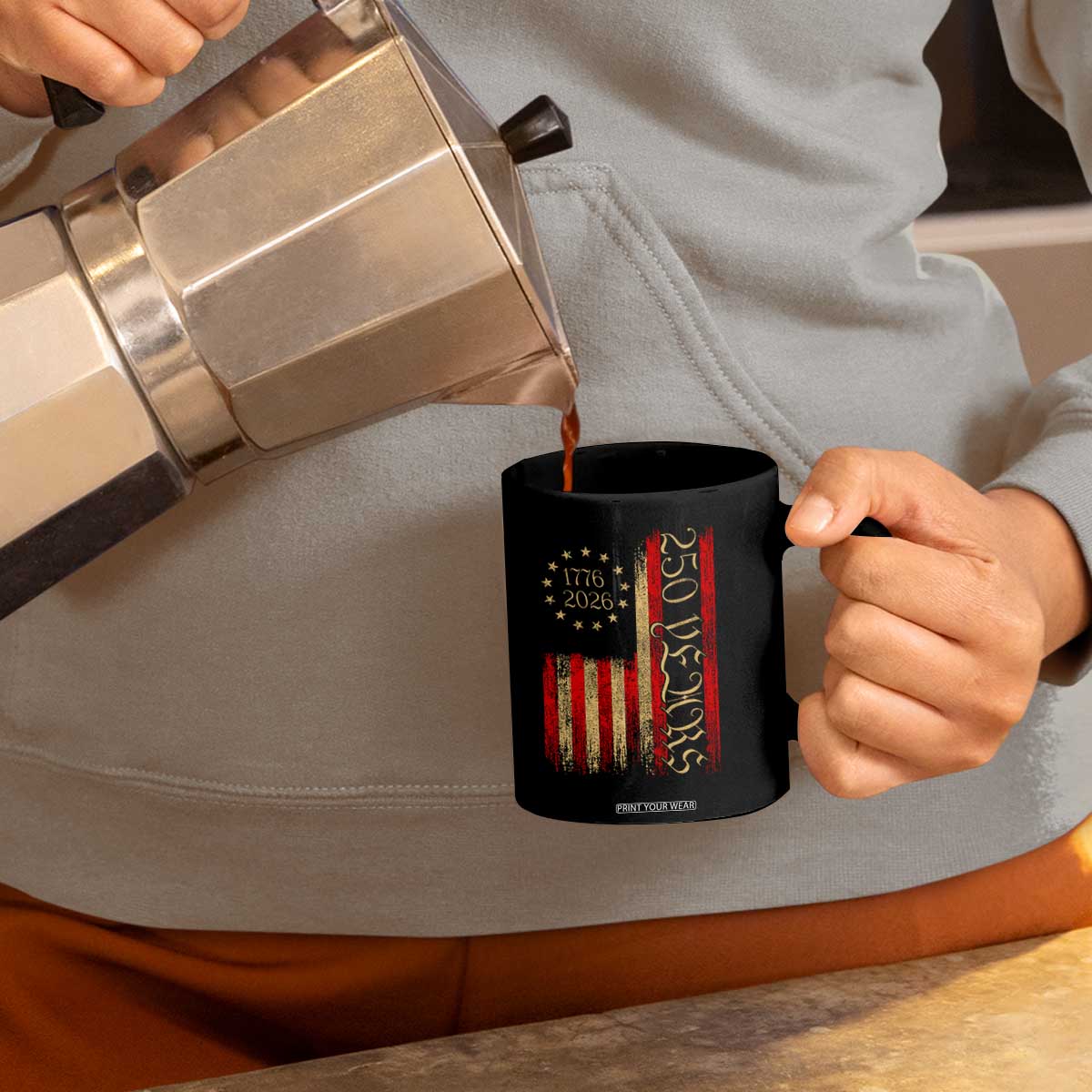 250 Years America Flag Coffee Mug 250th Anniversary USA TS10 Print Your Wear