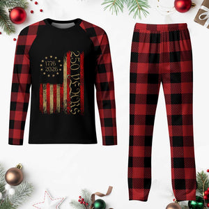 250 Years America Flag Plaid Pajama Set 250th Anniversary USA TS10 Buffalo Plaid Print Your Wear