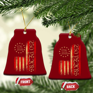 250 Years America Flag Ceramic Ornament 250th Anniversary USA TS10 Print Your Wear