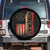 250 Years America Flag Spare Tire Cover 250th Anniversary USA TS10 No hole Black Print Your Wear