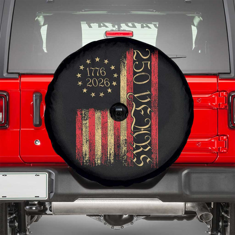 250 Years America Flag Spare Tire Cover 250th Anniversary USA