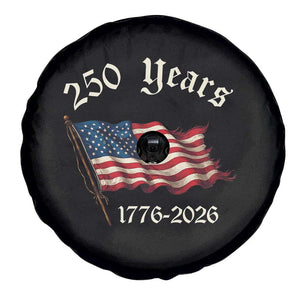 250 Years America Anniversary Spare Tire Cover Retro 250th Independence Day Freedom USA Flag TS10 Print Your Wear