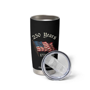 250 Years America Anniversary Tumbler Cup Retro 250th Independence Day Freedom USA Flag TS10 Print Your Wear